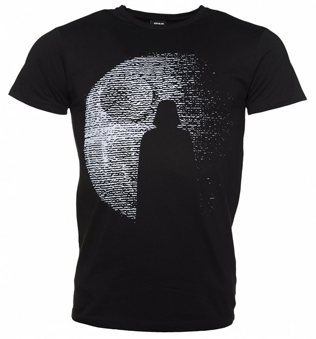 Men's Black Star Wars Darth Vader Death Star T-Shirt Men's Black Star Wars Darth Vader Death Star T-Shirt