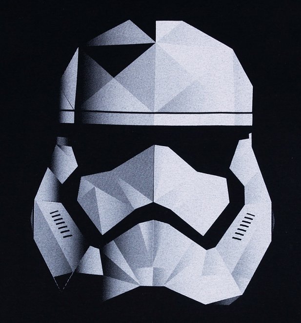Men's Black Star Wars Geo Stormtrooper T-Shirt Men's Black Star Wars Geo Stormtrooper T-Shirt