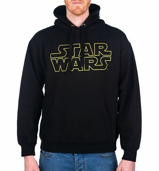 Men's Black Star Wars Logo Hoodie Men's Black Star Wars Logo Hoodie