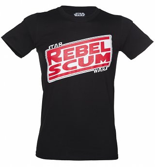 Men's Black Star Wars Rebel Scum T-Shirt Men's Black Star Wars Rebel Scum T-Shirt