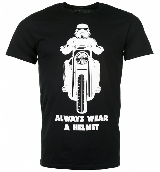 Men's Black Stormtrooper Always Wear a Helmet T-Shirt Men's Black Stormtrooper Always Wear a Helmet T-Shirt