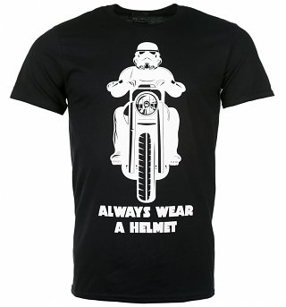Men's Black Stormtrooper Always Wear a Helmet T-Shirt Men's Black Stormtrooper Always Wear a Helmet T-Shirt