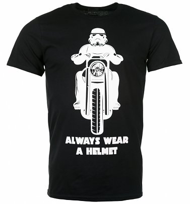Men's Black Stormtrooper Always Wear a Helmet T-Shirt Men's Black Stormtrooper Always Wear a Helmet T-Shirt