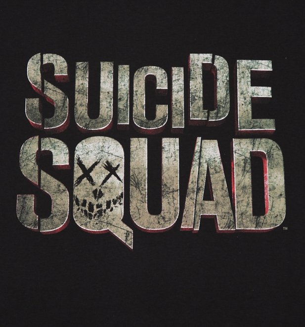 Men's Black Suicide Squad Logo T-Shirt Men's Black Suicide Squad Logo T-Shirt