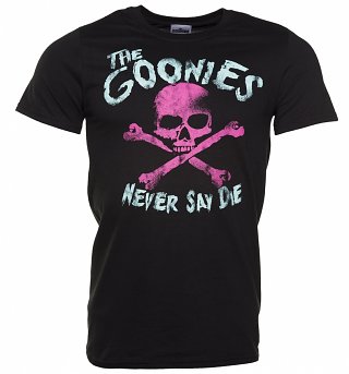 Men's Black The Goonies Never Say Die T-Shirt Men's Black The Goonies Never Say Die T-Shirt