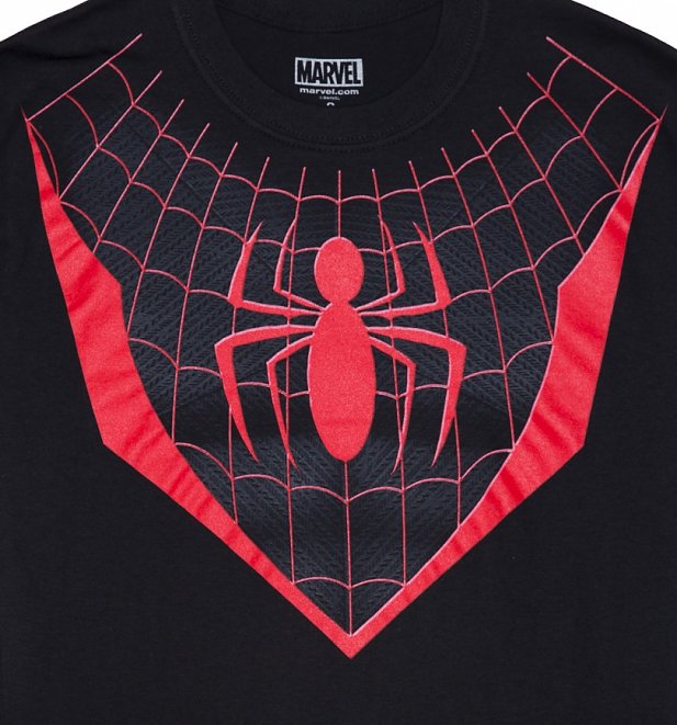 Men's Black Ultimate Spider-Man Costume T-Shirt Men's Black Ultimate Spider-Man Costume T-Shirt
