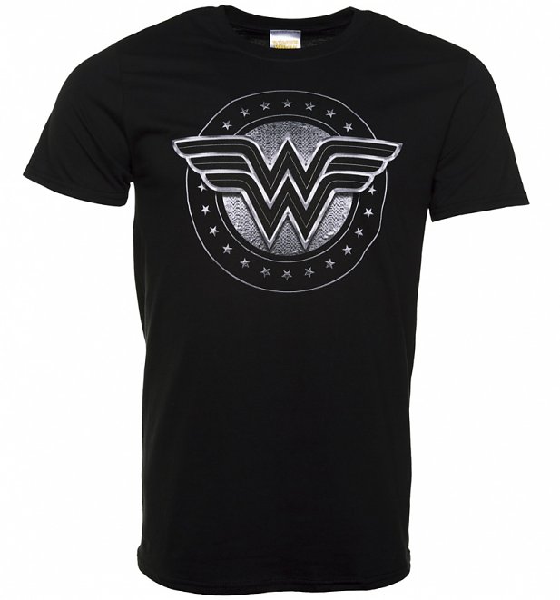 Men's Black Wonder Woman Movie Logo T-Shirt Men's Black Wonder Woman Movie Logo T-Shirt