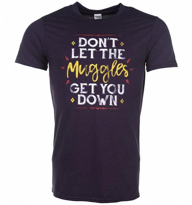 Men's Blackberry Don't Let The Muggles Get You Down Harry Potter T-Shirt Men's Blackberry Don't Let The Muggles Get You Down Harry Potter T-Shirt