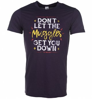 Men's Blackberry Don't Let The Muggles Get You Down Harry Potter T-Shirt Men's Blackberry Don't Let The Muggles Get You Down Harry Potter T-Shirt