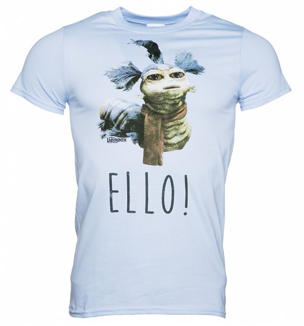 Men's Blue Labyrinth Worm Ello T-Shirt Men's Blue Labyrinth Worm Ello T-Shirt