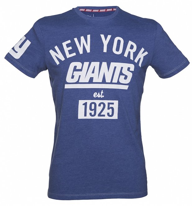 Men's Blue Marl New York Giants NFL T-Shirt Men's Blue Marl New York Giants NFL T-Shirt
