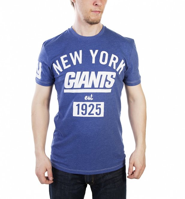 Men's Blue Marl New York Giants NFL T-Shirt Men's Blue Marl New York Giants NFL T-Shirt