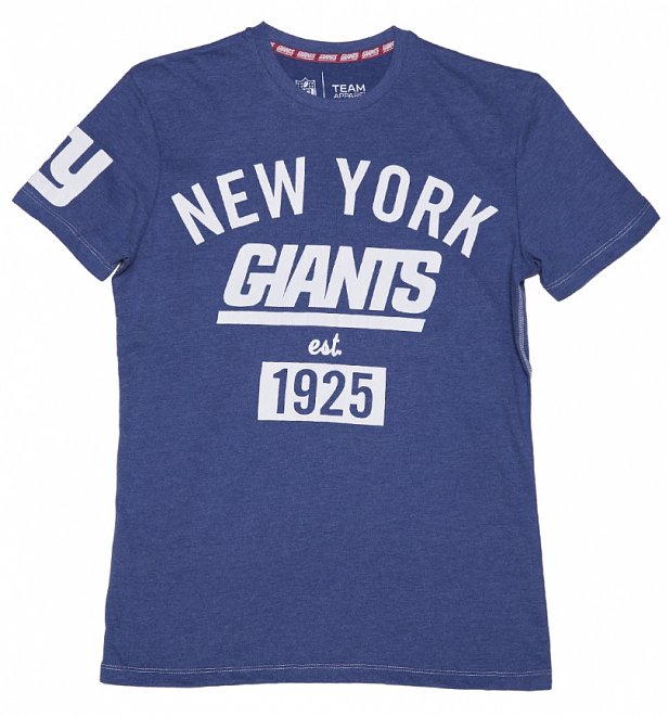 Men's Blue Marl New York Giants NFL T-Shirt Men's Blue Marl New York Giants NFL T-Shirt