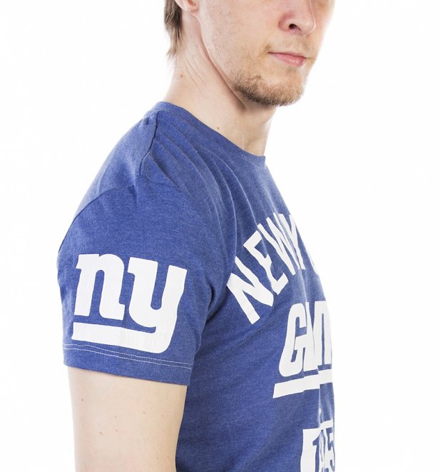 Men's Blue Marl New York Giants NFL T-Shirt Men's Blue Marl New York Giants NFL T-Shirt