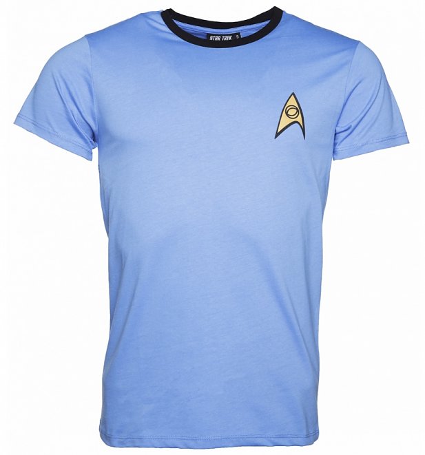 Star Trek Blue Spock Costume Ringer T-Shirt