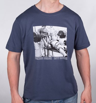 Men's Blue Venice Beach Stormtrooper Star Wars T-Shirt from Chunk Men's Blue Venice Beach Stormtrooper Star Wars T-Shirt from Chunk