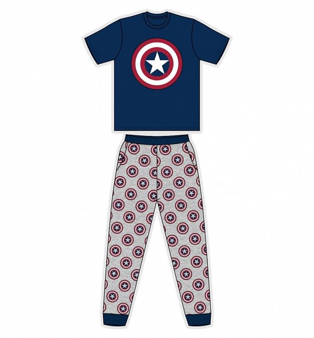 Men's Captain America Marvel Pyjamas Men's Captain America Marvel Pyjamas
