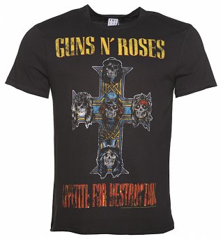 Men's Charcoal Guns N' Roses Appetite For Destruction T-Shirt from Amplified Men's Charcoal Guns N' Roses Appetite For Destruction T-Shirt from Amplified