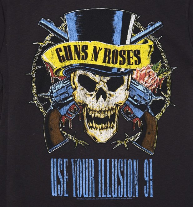 Men's Charcoal Guns N' Roses Use Your Illusion T-Shirt from Amplified Men's Charcoal Guns N' Roses Use Your Illusion T-Shirt from Amplified