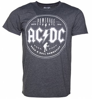 Men's Charcoal Heather AC/DC Powerage T-Shirt Men's Charcoal Heather AC/DC Powerage T-Shirt