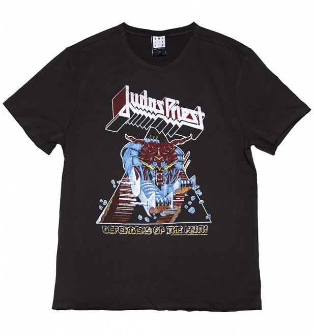 Men's Charcoal Judas Priest Defenders Of The Faith T-Shirt from Amplified