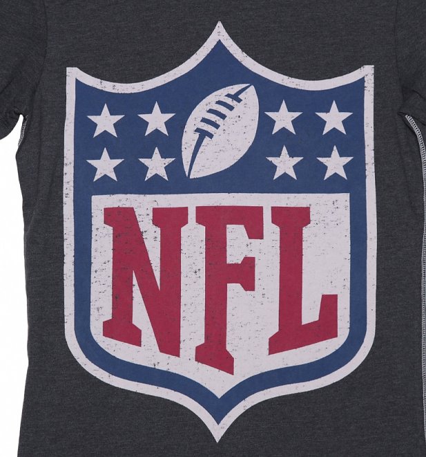 Men's Charcoal Marl Classic NFL Logo T-Shirt Men's Charcoal Marl Classic NFL Logo T-Shirt