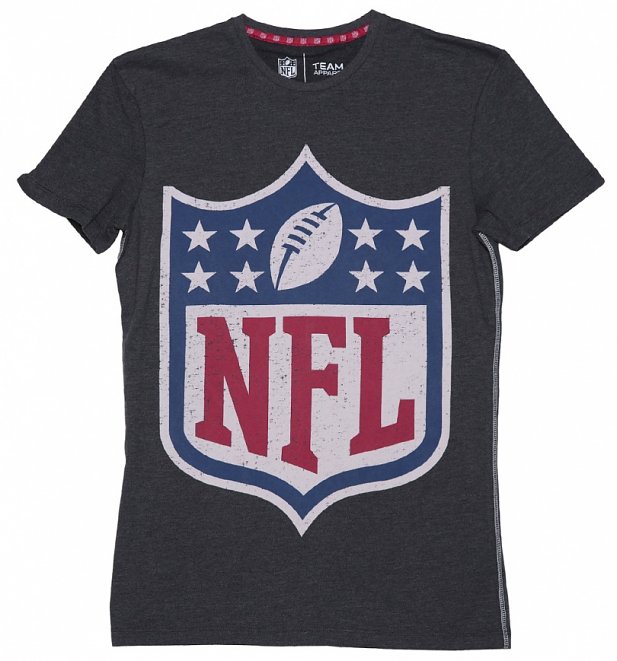Men's Charcoal Marl Classic NFL Logo T-Shirt Men's Charcoal Marl Classic NFL Logo T-Shirt