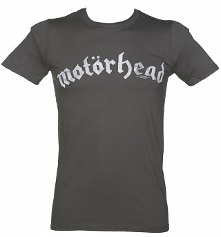 Men's Charcoal Motorhead Distressed Logo T-Shirt Men's Charcoal Motorhead Distressed Logo T-Shirt