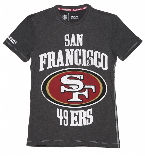 Men's Charcoal Marl San Francisco 49ers NFL T-Shirt Men's Charcoal Marl San Francisco 49ers NFL T-Shirt