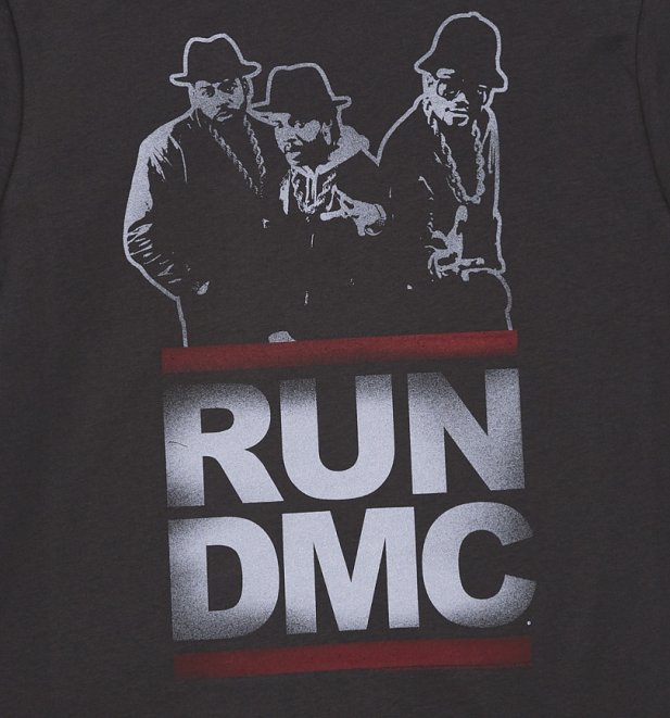 Men's Charcoal Run DMC Silhouette T-Shirt from Amplified Men's Charcoal Run DMC Silhouette T-Shirt from Amplified