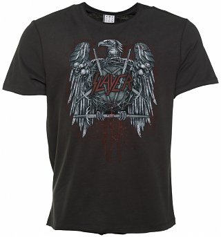 Men's Charcoal Slayer Metal Eagle T-Shirt from Amplified Men's Charcoal Slayer Metal Eagle T-Shirt from Amplified