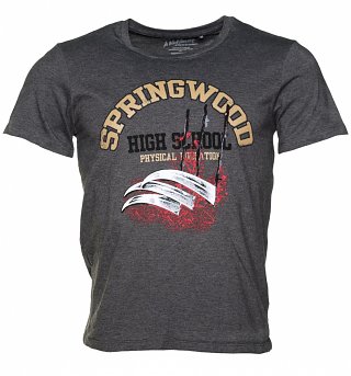 Men's Charcoal Springwood High School Nightmare On Elm Street T-Shirt Men's Charcoal Springwood High School Nightmare On Elm Street T-Shirt