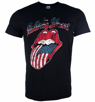 Men's The Rolling Stones US Tongue Logo T-Shirt Men's The Rolling Stones US Tongue Logo T-Shirt