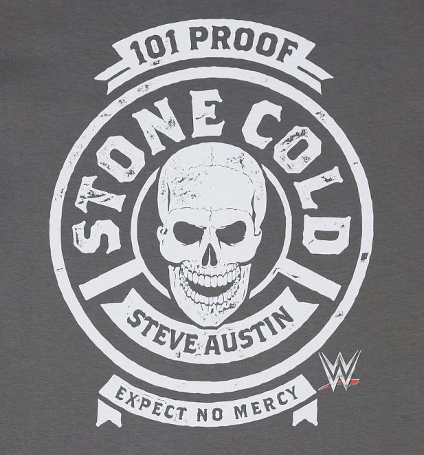 Men's Charcoal WWE Stone Cold 101 Proof T-Shirt Men's Charcoal WWE Stone Cold 101 Proof T-Shirt