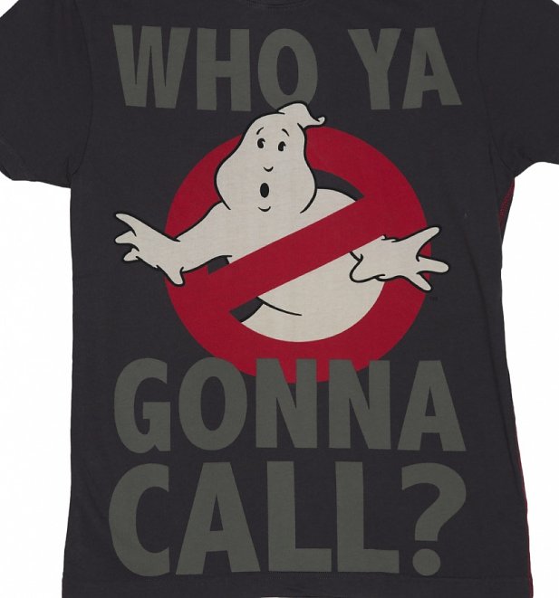 Mens Charcoal Who Ya Gonna Call Ghostbusters T Shirt From For Love And Money