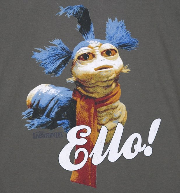 Men's Charcoal Worm Ello Labyrinth T-Shirt Men's Charcoal Worm Ello Labyrinth T-Shirt