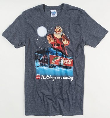 Men's Coca-Cola Holidays Are Coming Christmas T-Shirt Men's Coca-Cola Holidays Are Coming Christmas T-Shirt