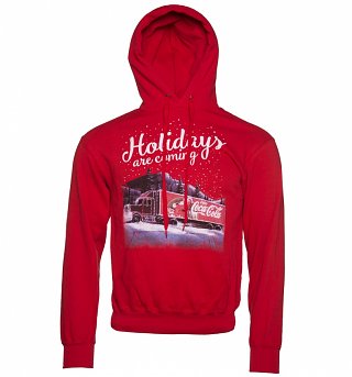 Men's Coca-Cola Truck Holidays Are Coming Hoodie Men's Coca-Cola Truck Holidays Are Coming Hoodie