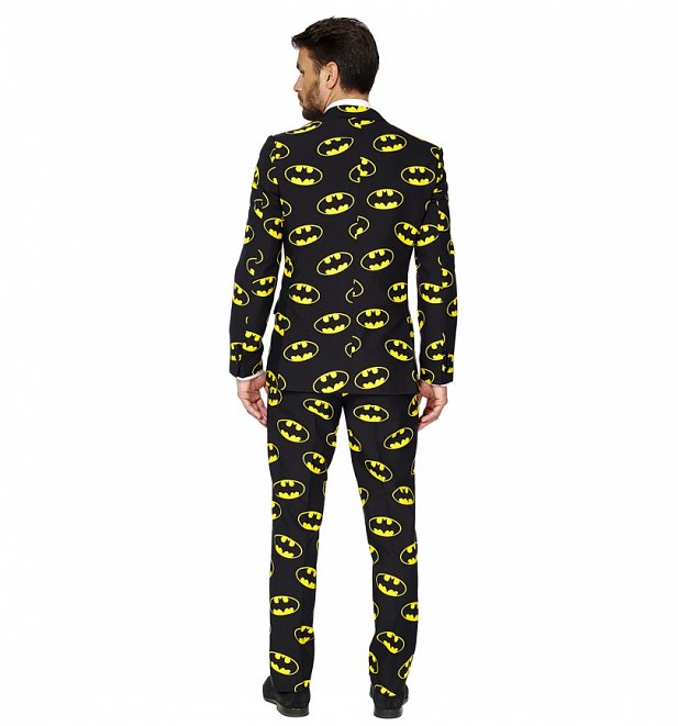 Men's DC Comics Batman Logo Suit With Tie from OppoSuits Men's DC Comics Batman Logo Suit With Tie from OppoSuits