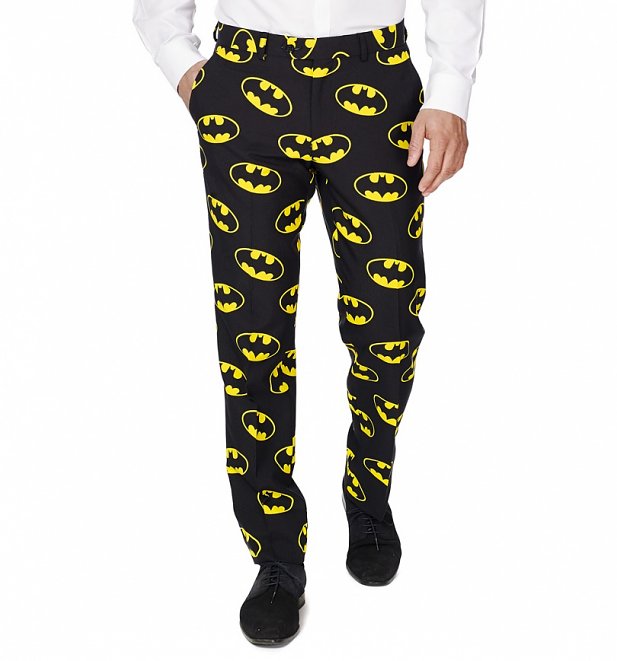 Men's DC Comics Batman Logo Suit With Tie from OppoSuits Men's DC Comics Batman Logo Suit With Tie from OppoSuits