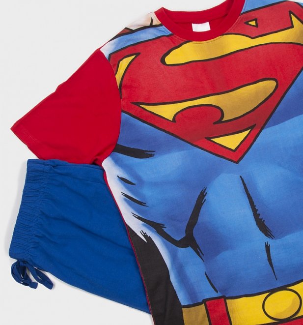 Men's DC Comics Superman Costume Pyjamas Men's DC Comics Superman Costume Pyjamas