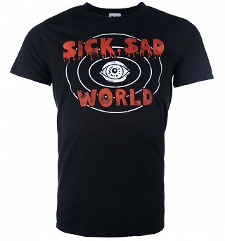Men's Daria Inspired Sick Sad World Black T-Shirt Men's Daria Inspired Sick Sad World Black T-Shirt