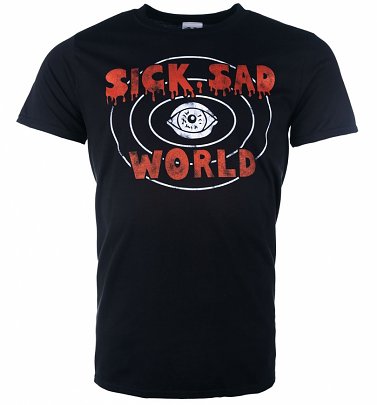 Men's Daria Inspired Sick Sad World Black T-Shirt Men's Daria Inspired Sick Sad World Black T-Shirt