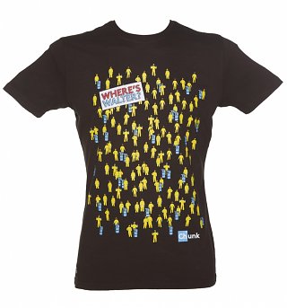 Men's Dark Brown Where's Walter T-Shirt from Chunk Men's Dark Brown Where's Walter T-Shirt from Chunk