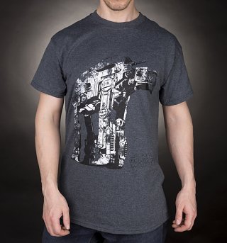 Men's Dark Grey Marl Star Wars VIII The Last Jedi Gorilla Walker T-Shirt Men's Dark Grey Marl Star Wars VIII The Last Jedi Gorilla Walker T-Shirt