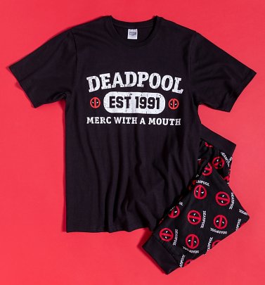 Men's Deadpool Est 1991 Merc With A Mouth Pyjamas Men's Deadpool Est 1991 Merc With A Mouth Pyjamas