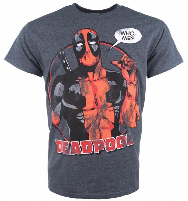 Men's Deadpool Who Me T-Shirt Men's Deadpool Who Me T-Shirt