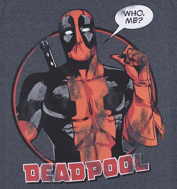 Men's Deadpool Who Me T-Shirt Men's Deadpool Who Me T-Shirt
