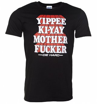 Men's Die Hard Yippee Ki Yay Black T-Shirt Men's Die Hard Yippee Ki Yay Black T-Shirt