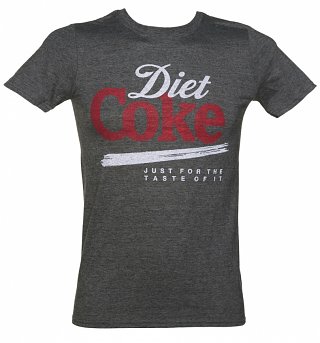 Men's Diet Coke Just For The Taste Of It Dark Grey T-Shirt Men's Diet Coke Just For The Taste Of It Dark Grey T-Shirt